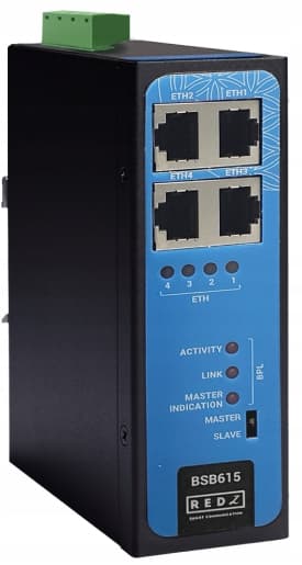 Przemysłowy switch Ethernet z transmisją BPL - BSB615-PP-AC