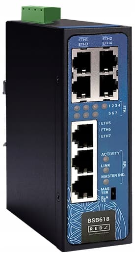 Przemysłowy switch Ethernet z BPL - BSB618-PP-AC