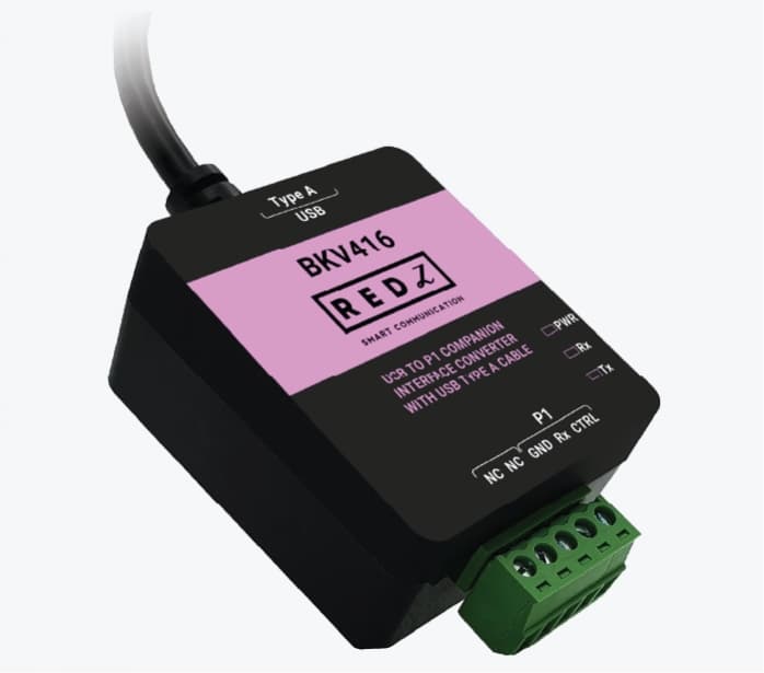 REDZ BKV416 - Konwerter USB-A - P1 - odczyt licznika energii