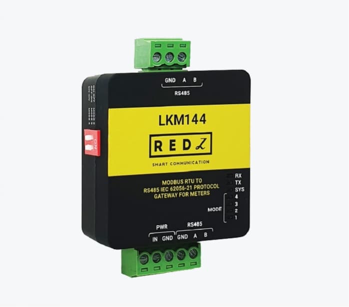 REDZ LKM144 konwerter protokołu IEC62056-21 na MODBUS RTU