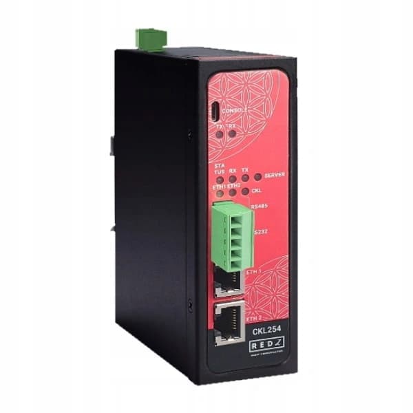 CKL254 - Konwerter RS232 / RS485 do Ethernet - master slave MODBUS MQTT