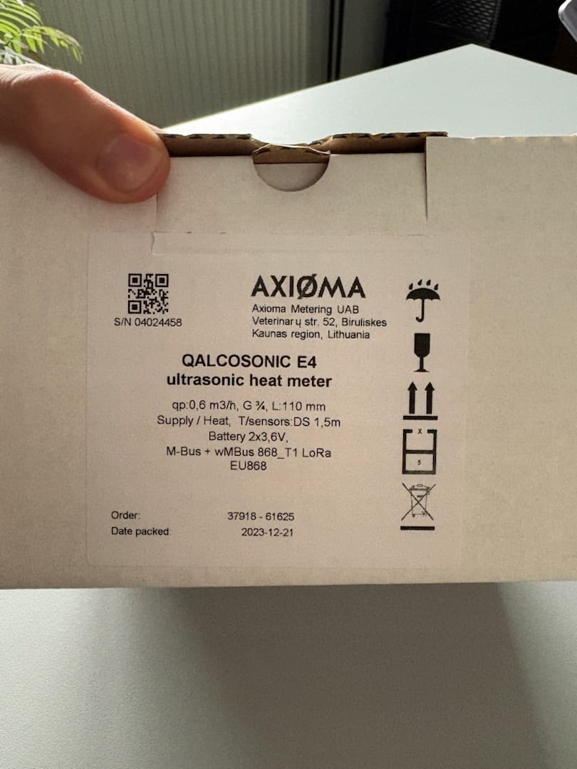 QALCOSONIC E4 ultradźwiękowy ciepłomierz LoRaWAN wM-Bus M-Bus MID 2024 DN15 - zdjecie 2